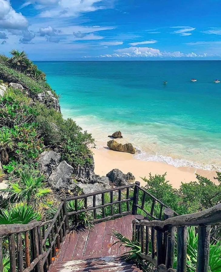 Ferienwohnung Alojamiento Casa En Tulum Exterior foto